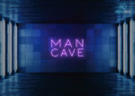Man Cave Neon Sign Purple
