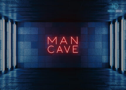 Man Cave Neon Sign Red