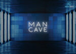 Man Cave Neon Sign White
