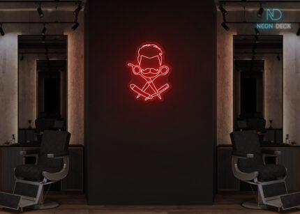 Men with Scissor Red