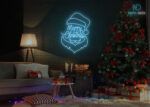 Merry Christmas Designs Neon Sign Ice-Blue