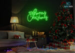 Merry Christmas LED Neon Sign Green