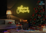 Merry Christmas LED Neon Sign Yellow