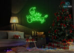 Merry Christmas Neon Sign Green