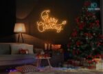 Merry Christmas Neon Sign Orange