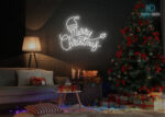 Merry Christmas Neon Sign White