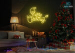 Merry Christmas Neon Sign Yellow