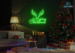 Merry Christmas New Design Neon Sign Green