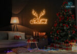 Merry Christmas New Design Neon Sign Orange