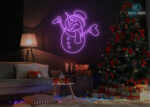 Merry Christmas New Design Neon Sign Purple
