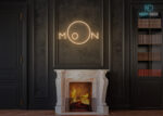 Moon Neon Sign Warm-White