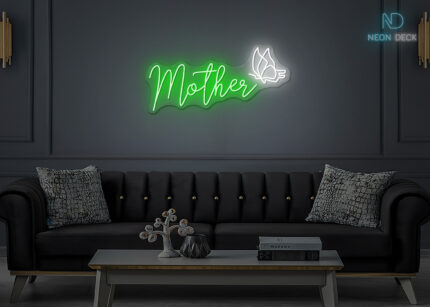 Mother Butterfly Neon Sign Multi