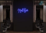 Nail Bar Neon Sign Dark-Blue