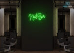Nail Bar Neon Sign Green
