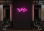 Nail Bar Neon Sign Hot-Pink