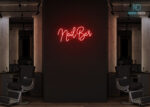 Nail Bar Neon Sign Red