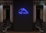 Nail Salon Neon Sign Dark-Blue
