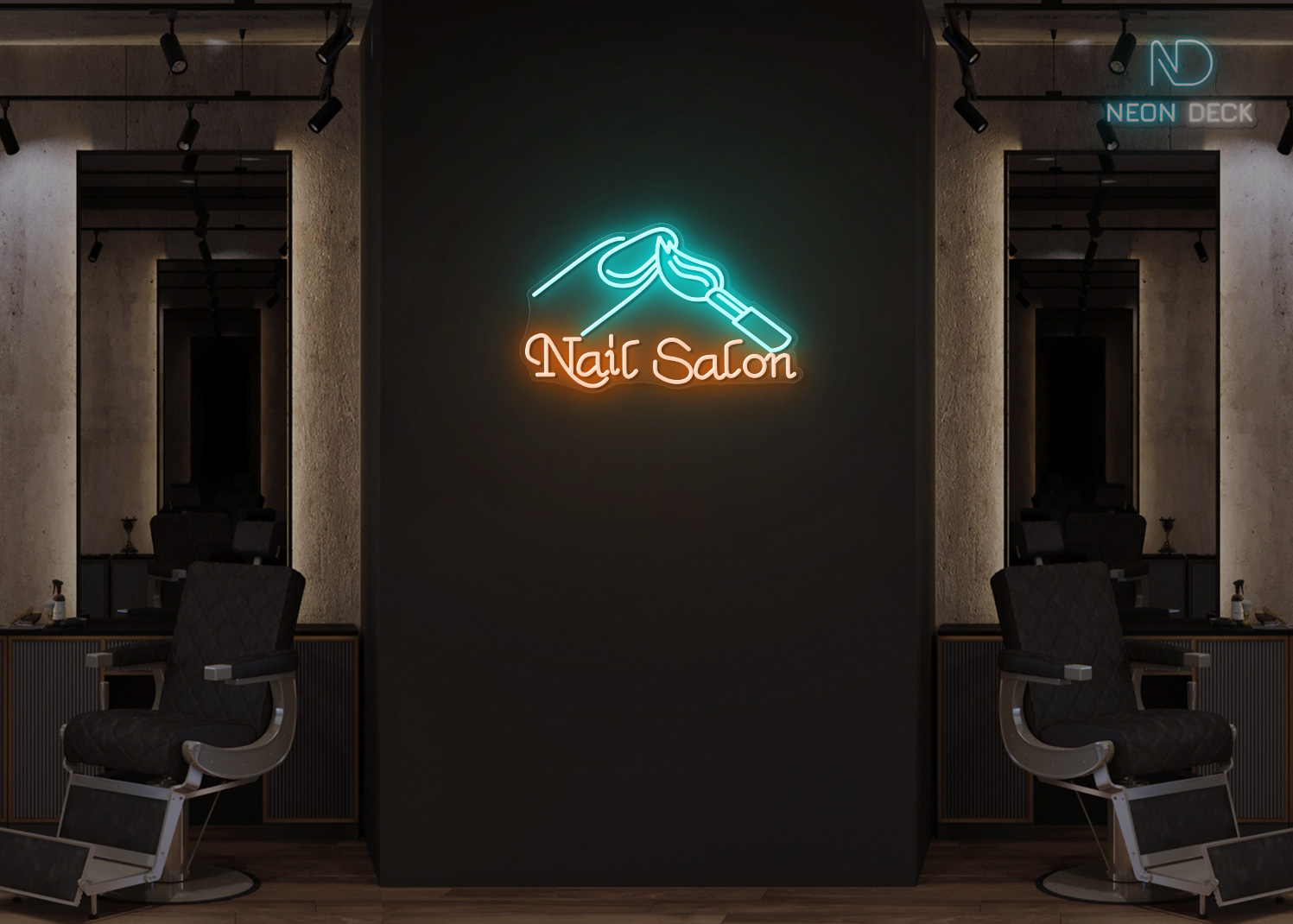 Nail Salon Neon Sign Multi Nail Salon Neon Sign Multi
