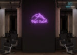 Nail Salon Neon Sign Purple