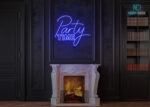 Party Time Neon Sign Dark-Blue