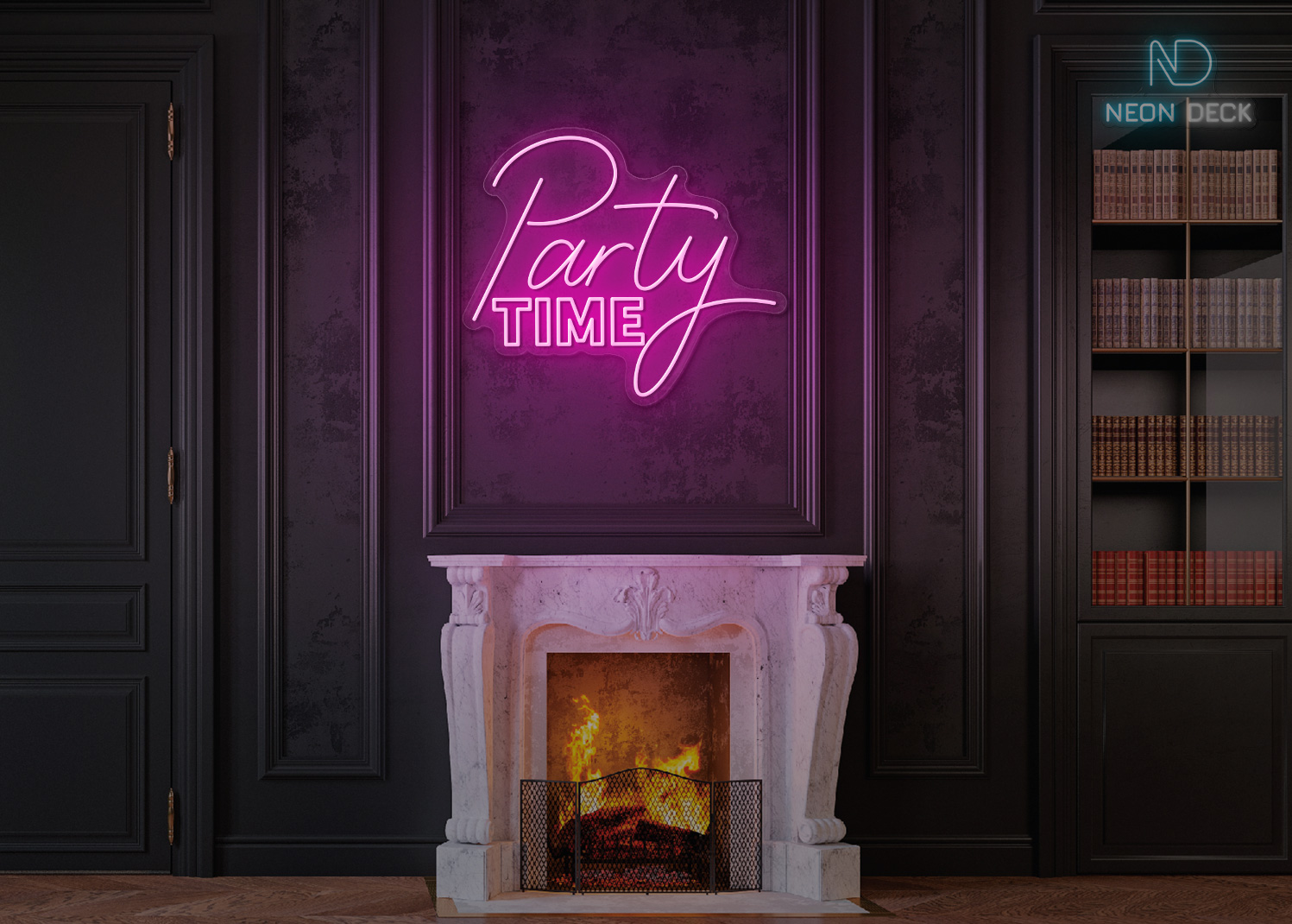 Party Time Neon Sign Hot-Pink Party Time Neon Sign Hot-Pink