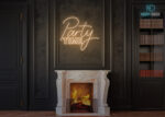 Party Time Neon Sign Warm-White
