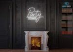 Party Time Neon Sign White
