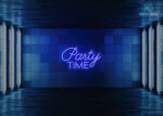 Party time LED Neon Sign Dark-Blue
