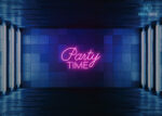 Party time LED Neon Sign Hot-Pink