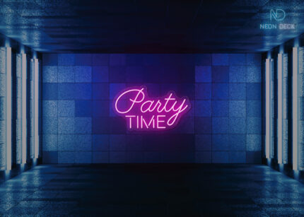 Party time LED Neon Sign Hot-Pink