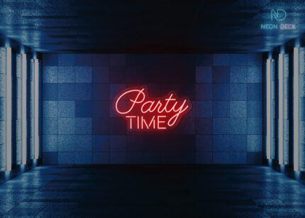 Party time LED Neon Sign Red