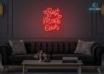 Best Mom Ever LED Neon Sign Red