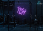 Rise and Shine Neon Sign Purple