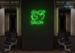 Salon Design Neon Sign Green