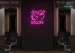 Salon Design Neon Sign Hot-Pink