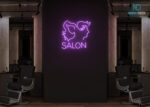 Salon Design Neon Sign Purple