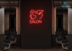 Salon Design Neon Sign Red