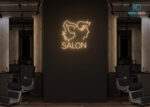 Salon Design Neon Sign Warm-White