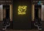 Salon Design Neon Sign Yellow