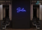 Salon Neon Sign Dark-Blue