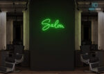 Salon Neon Sign Green
