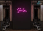 Salon Neon Sign Hot-Pink