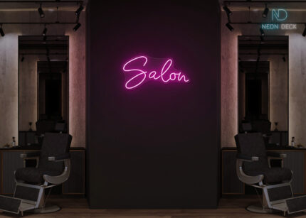 Salon Neon Sign Hot-Pink