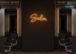 Salon Neon Sign Orange
