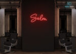 Salon Neon Sign Red