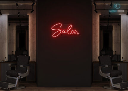 Salon Neon Sign Red