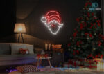 Santa Claus Design neon Sign Multi