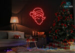 Santa Claus Design neon Sign Red