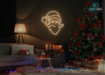 Santa Claus Design neon Sign Warm-White