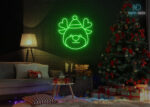 Santa Claus Neon Sign Green